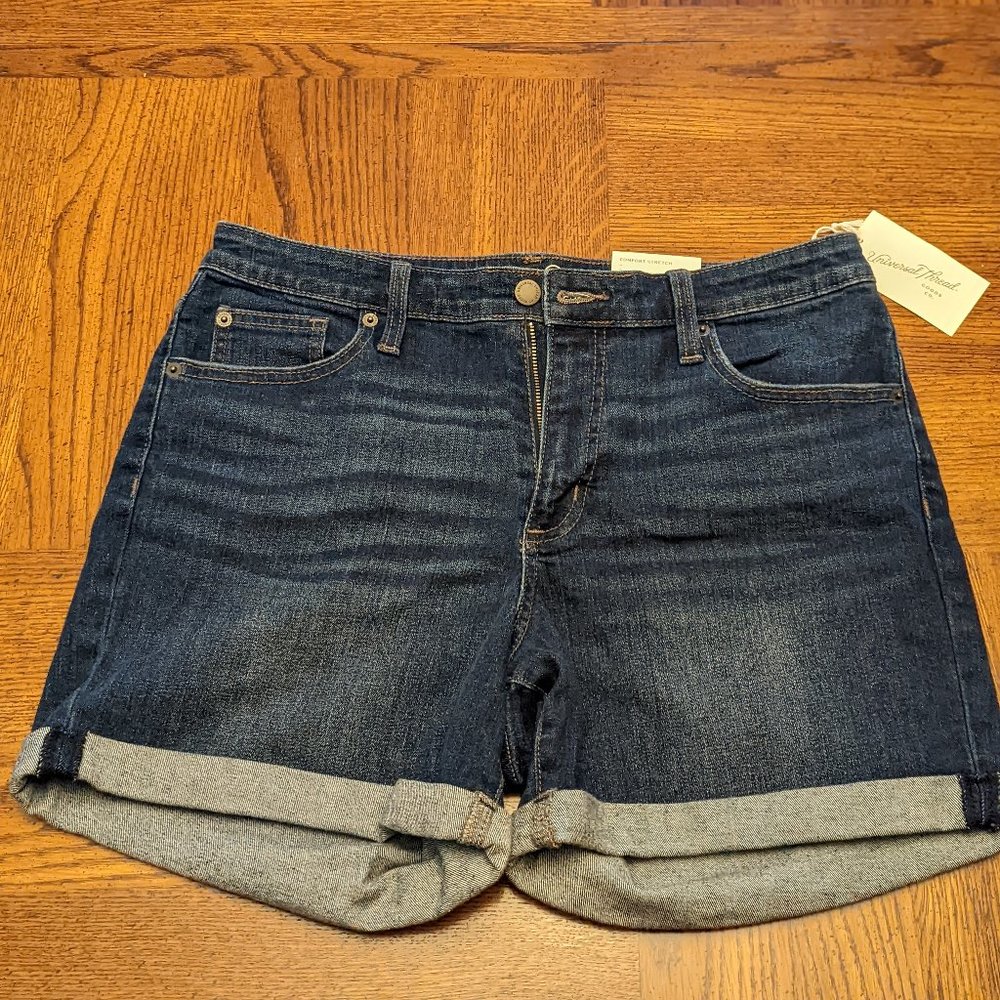 NWT Universal Thread Boyfriend Jean Shorts Mid Rise